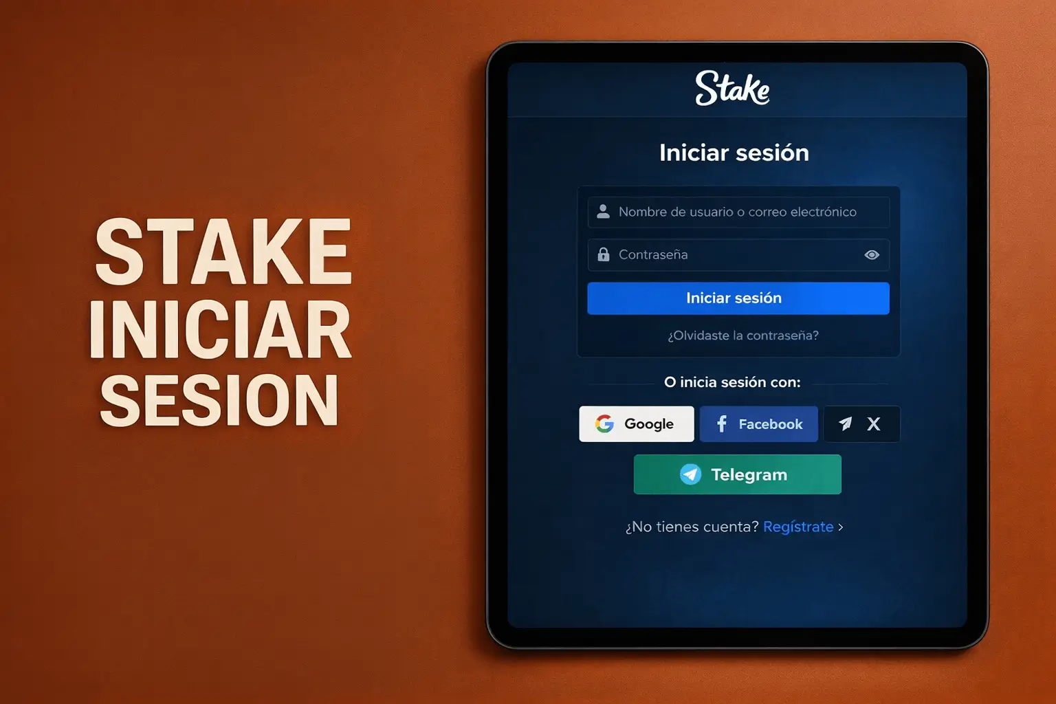Stake iniciar sesión